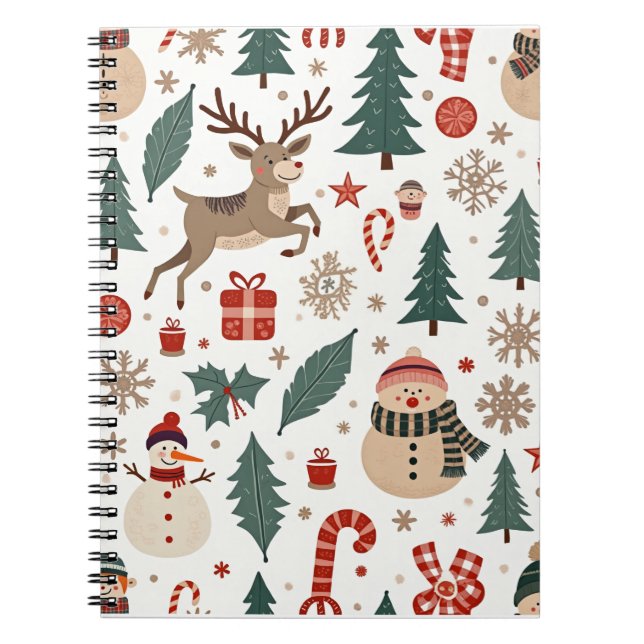 Winter Christmas spiral Notebooks (Front)
