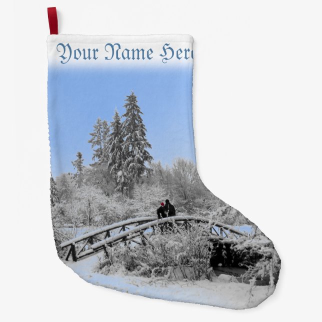 Winter Christmas Stockings Personalized Stockings (Front)