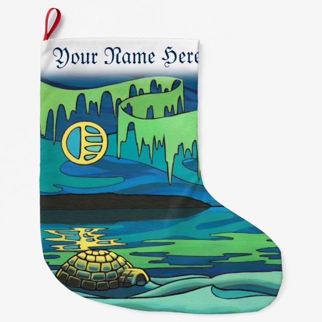 Winter Christmas Stockings Personalized Stockings (Front)