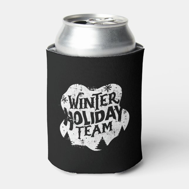 Winter Christmas Team Can Cooler (Can Front)