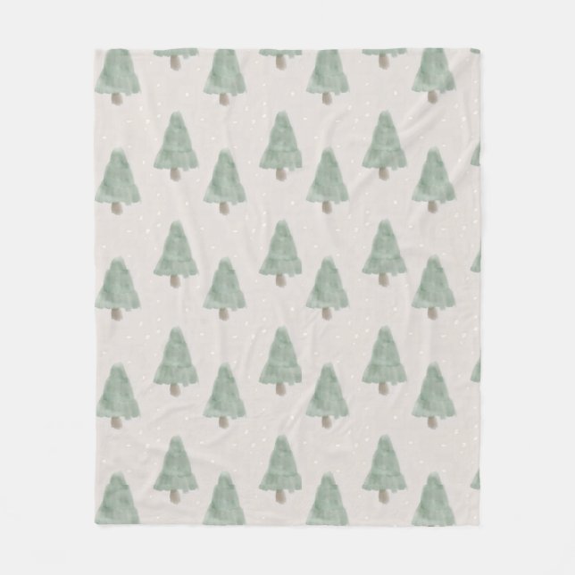 Winter Christmas Tree Blanket (Front)