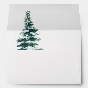 Winter Christmas Tree Envelope