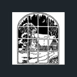 Winter Christmas Window Rubber Stamp<br><div class="desc">Winter Christmas Window Rubber Stamp</div>