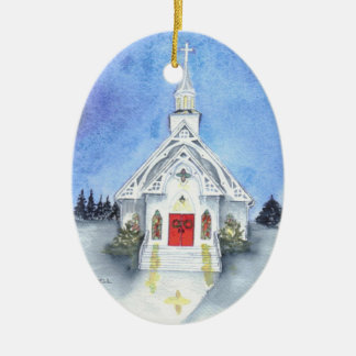 Winter Church Ornament