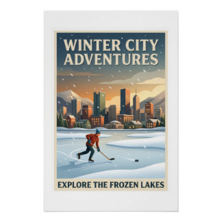 Winter City Adventures Poster