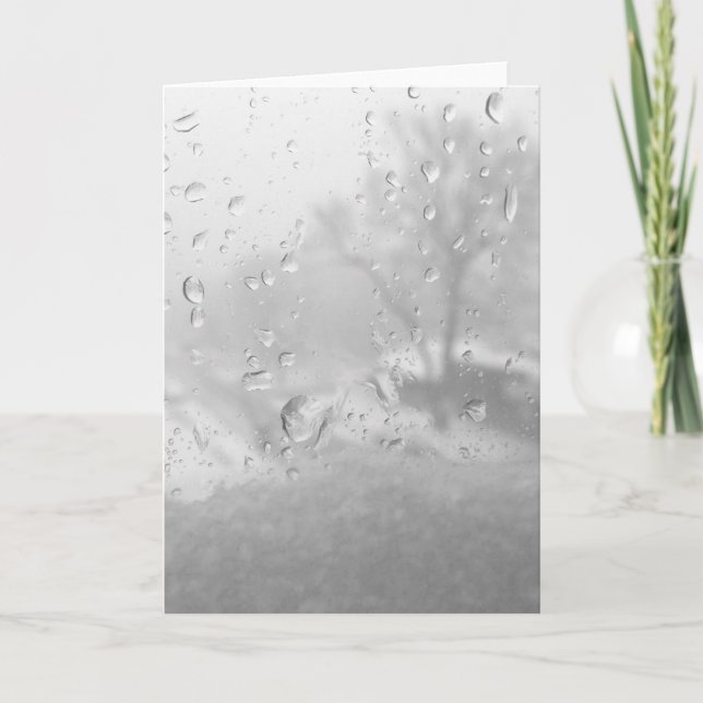 winter city window holiday card (Front)