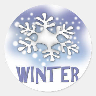 Winter Classic Round Sticker