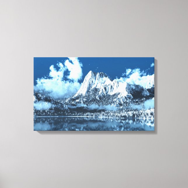 Winter Cliffs Canvas Print (Front)