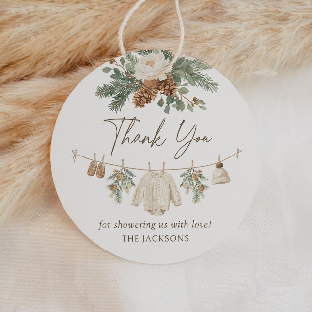 Winter Clothesline Baby Shower Favour Tags (Creator Uploaded)