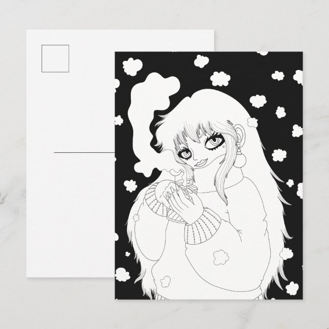 Winter Coffee Postcard (Front/Back)