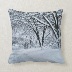 Winter Comfort Throw Pillow