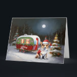 Winter Corgi Caravan Christmas Adventure  Card<br><div class="desc">Embrace the magic of a snowy winter night as a caravan glides gracefully through the moonlit landscape. The serene beauty of the glistening snow and the enchanting glow of the moon create a captivating scene,  promising an unforgettable Christmas adventure filled with warmth,  joy,  and cherished memories.</div>