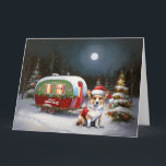 Winter Corgi Caravan Christmas Adventure  Card<br><div class="desc">Embrace the magic of a snowy winter night as a caravan glides gracefully through the moonlit landscape. The serene beauty of the glistening snow and the enchanting glow of the moon create a captivating scene,  promising an unforgettable Christmas adventure filled with warmth,  joy,  and cherished memories.</div>