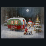 Winter Corgi Caravan Christmas Adventure  Cutting Board<br><div class="desc">Embrace the magic of a snowy winter night as a caravan glides gracefully through the moonlit landscape. The serene beauty of the glistening snow and the enchanting glow of the moon create a captivating scene,  promising an unforgettable Christmas adventure filled with warmth,  joy,  and cherished memories.</div>