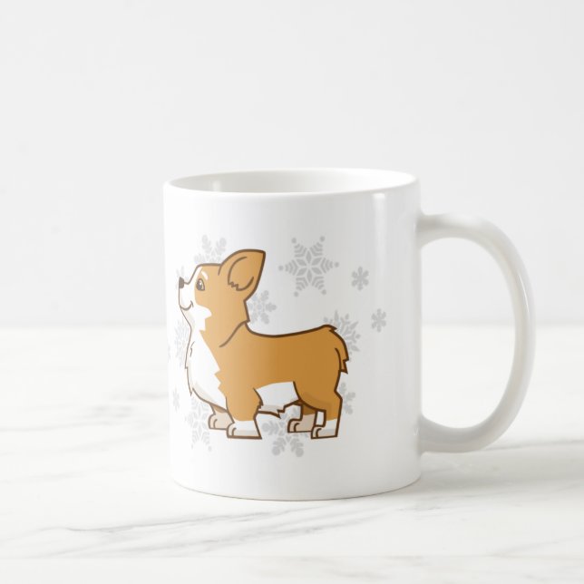 Winter Corgi Mug (Right)
