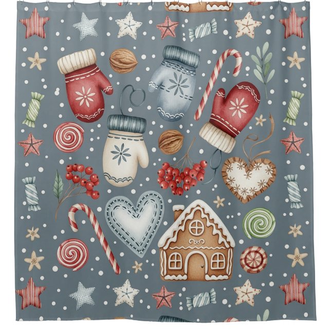 Winter Cottage - Mittens, Gingerbread & Sweets (3) (Front)