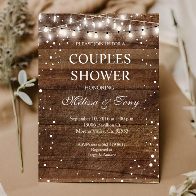 Winter Couple Shower Invitation (Creator Uploaded)