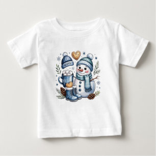Winter Cozy Snowman Baby T-Shirt