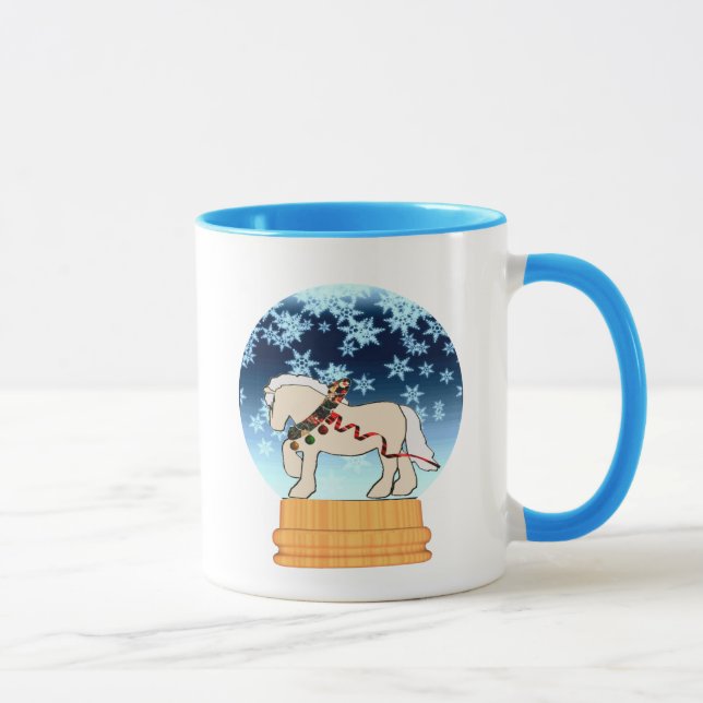 Winter Cream Snowglobe Mug (Right)