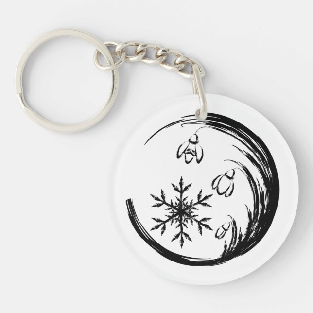 Winter Crest Keychain (Front)