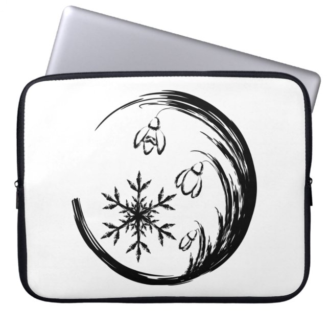 Winter Crest Laptop Sleeve (Front)