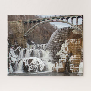 Winter, Croton Dam Jigsaw Puzzle