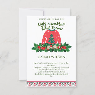 Winter Cute Ugly Sweater Baby Shower Invitation