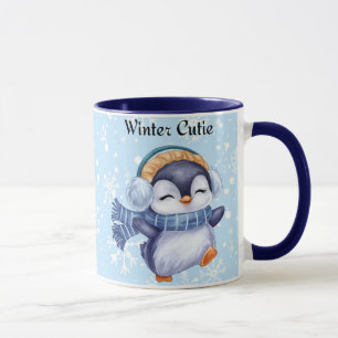 Winter Cutie Mug à café hiver Mignon Manchot