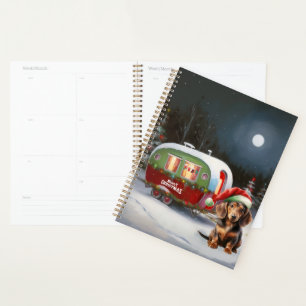Winter Dachshund Caravan Christmas Adventure