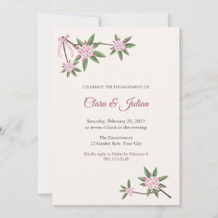 Winter Daphne Corners Engagement Party Invitation
