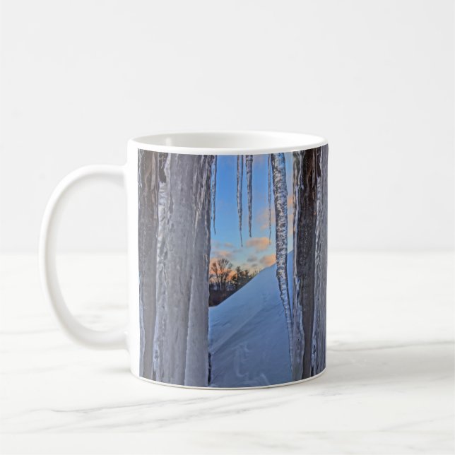 Winter Dawn Icicles Mug (Left)