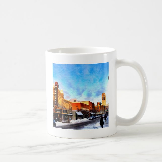 Winter Day In Ann Arbor Coffee Mug (Right)