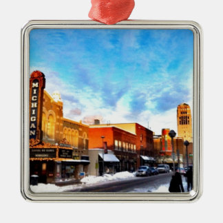 Winter Day In Ann Arbor Metal Ornament