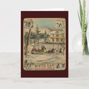 Winter Days Holiday Card