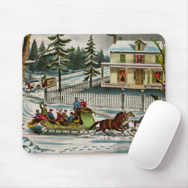 Winter Days Mouse Pad (With Mouse)