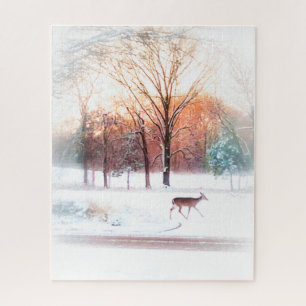 Winter Deer 3 Jigsaw Puzzle