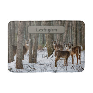 Winter Deer Bath Mat