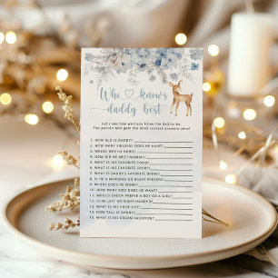 Winter deer blue Who knows daddy best game