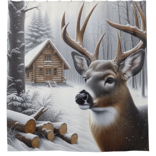 Winter deer/Buck art (Front)