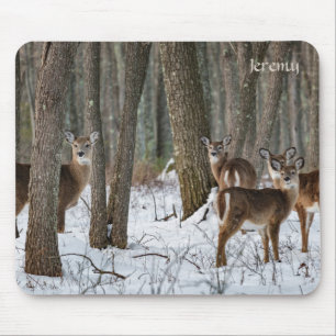 Winter Deer Mouse Pad