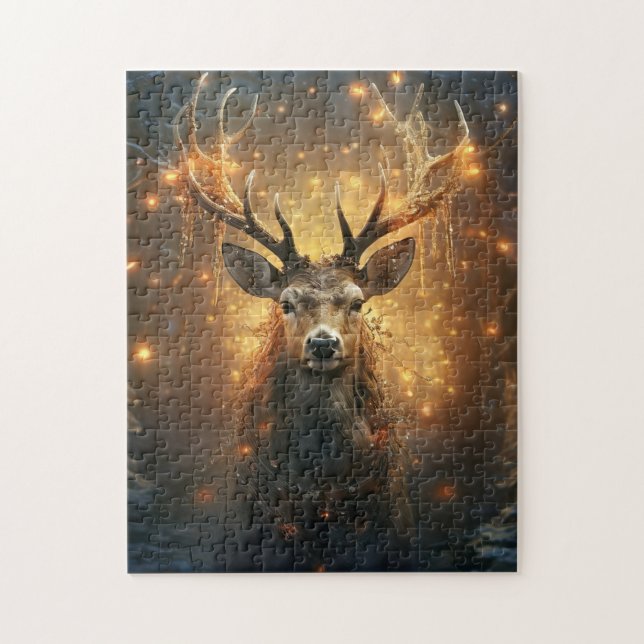 Winter Deer Puzzle (Vertical)