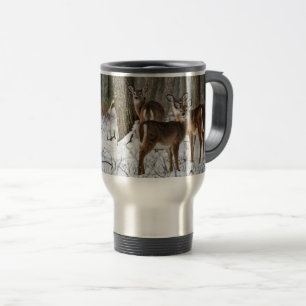 Winter Deer Travel Mug