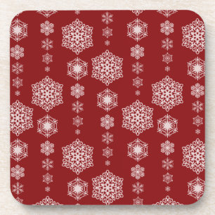 Winter Delight Red Coasters