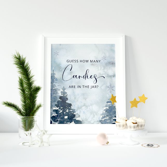 Winter Devis Combien de bonbons Poster (Créateur téléchargé)