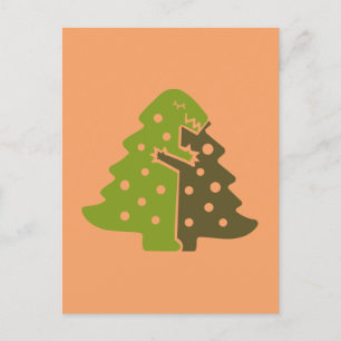 Winter Dinosaur Green Christmas Tree Holiday Party