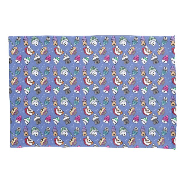 Winter Dog Pillowcase (Front)