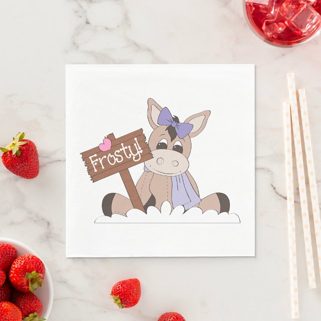 Winter Donkey Napkin (Creator Uploaded)