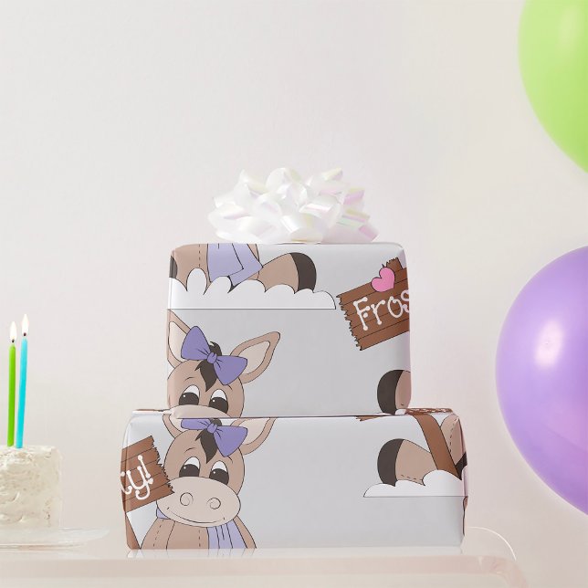 Winter Donkey Wrapping Paper (Creator Uploaded)