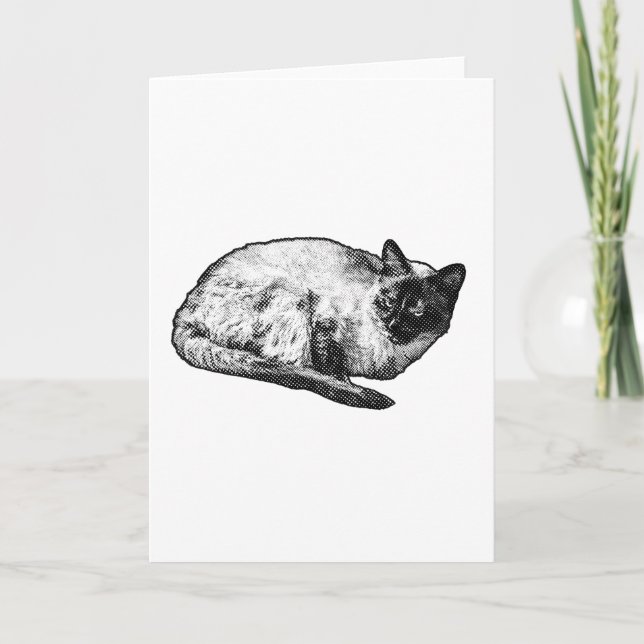 Winter dots and whiskers card (Front)