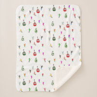 Winter Downhill Skiers Skiing Pattern